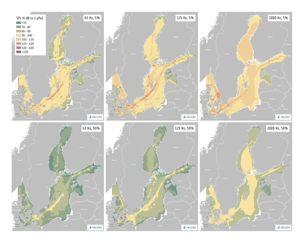 Figure 4.4.2. Sections of the Baltic Sea soundscape.