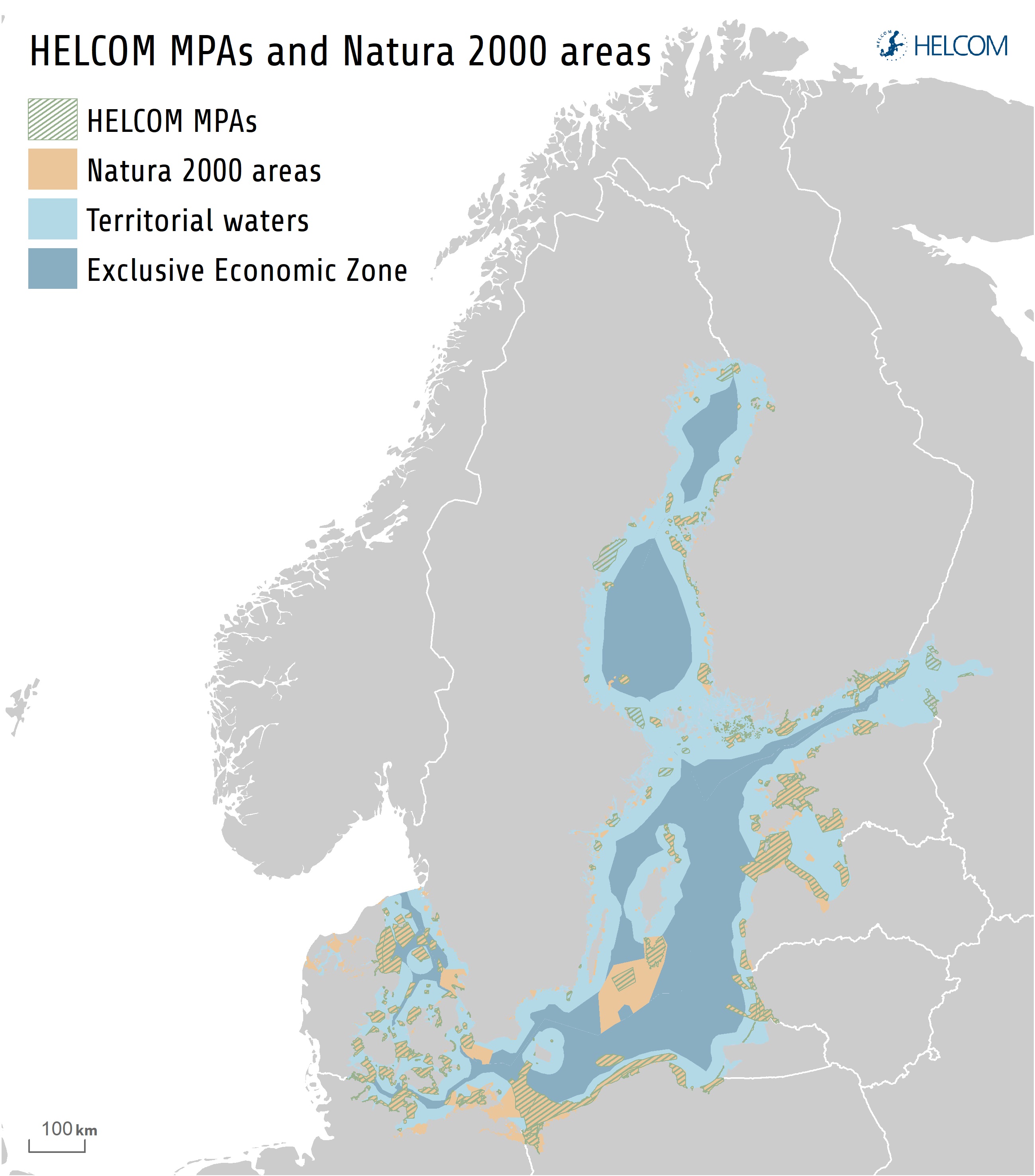 Figure 7.4. Marine Protected Areas In The Baltic Sea. The Baltic Sea Reached The Target Of Conserving At Least 10 % Of Coastal And Marine Areas, Set By The United Nations Convention On Biological Diversity. Today The Area Protected By These Marine Protected Areas (MPAs) Has Reached 12 %.